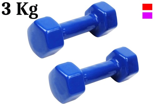 Coppia pesi palestra 3kg - coppia,